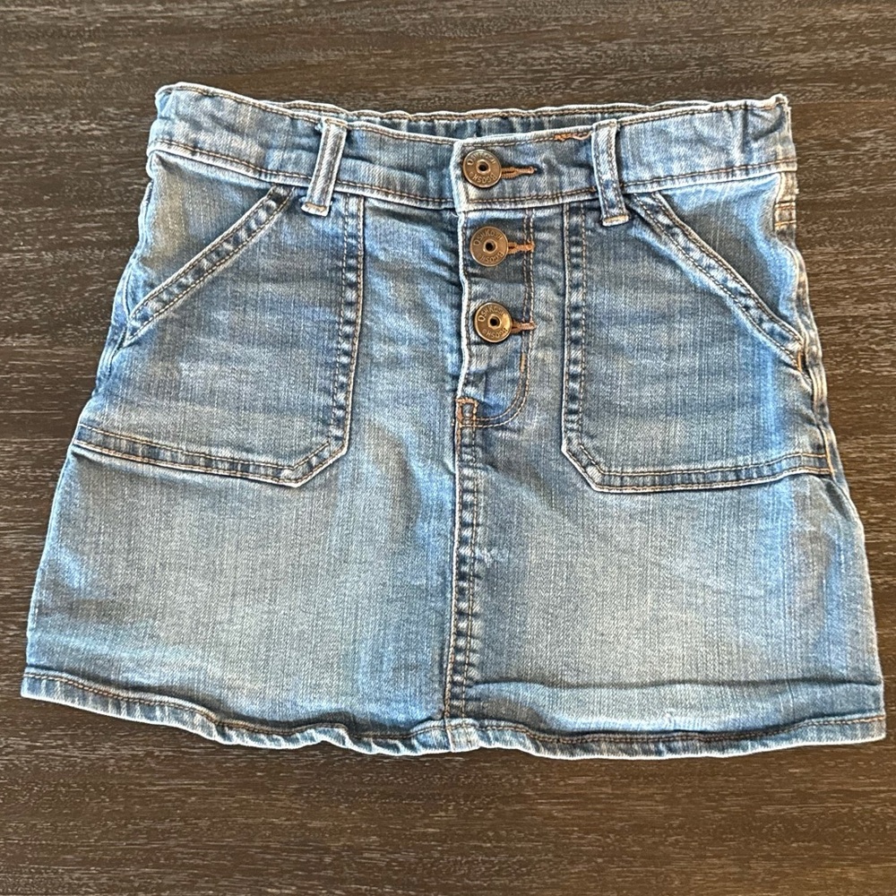 Oshkosh Girls 6 Button Fly Jean Skirt